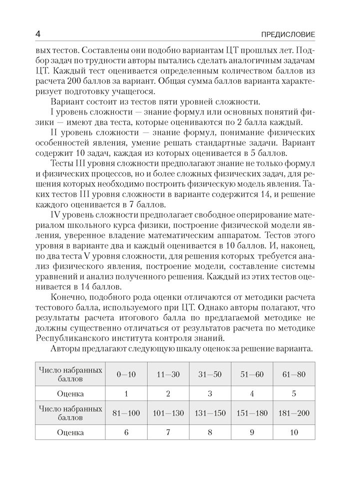 Физика. Пособие для подготовки к централизованному тестированию
