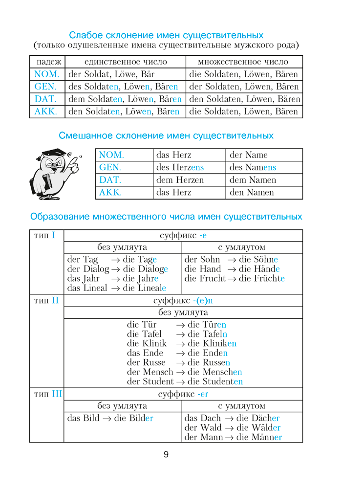 Немецкий язык в таблицах и схемах. Для школьников