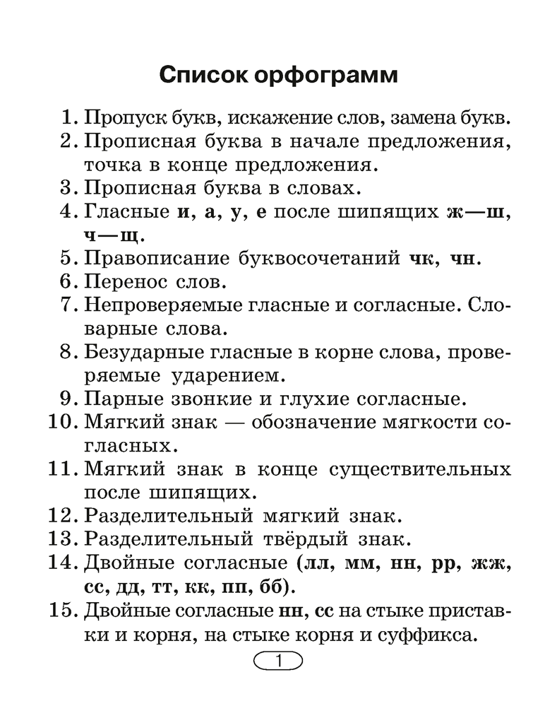 Русский язык. 2–4 классы. Памятки для работы над ошибками