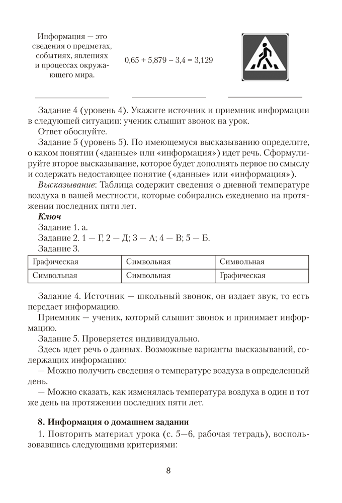 Информатика. План-конспект уроков. 6 класс