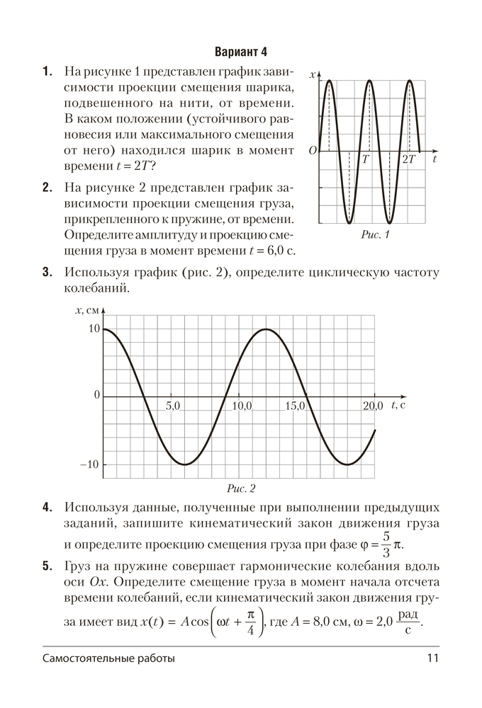 Физика. 11 класс. Самостоятельные и контрольные работы (базовый уровень)