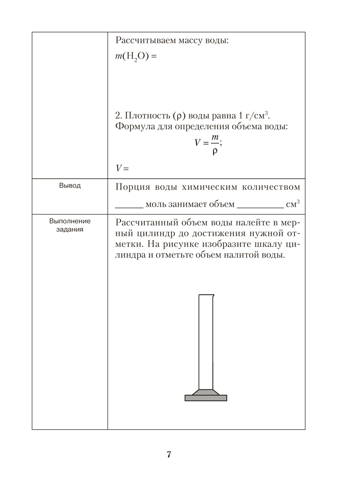 Тетрадь для практических работ по химии для 8 класса