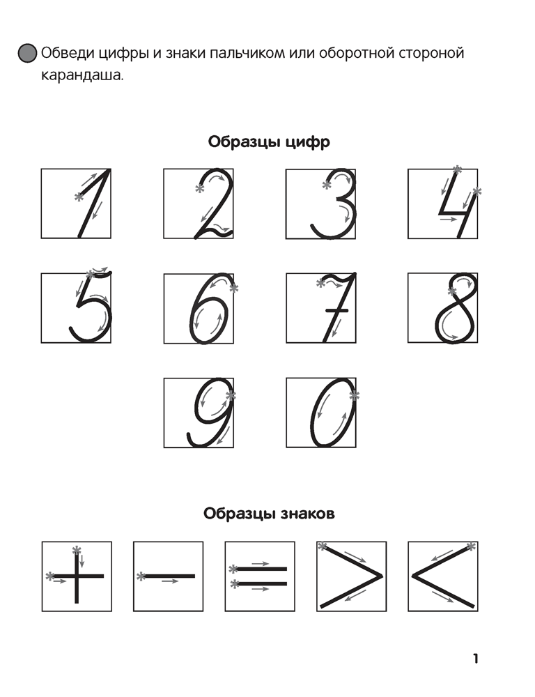 Скоро в школу. Прописи. Пишем цифры и знаки. 5–6 лет