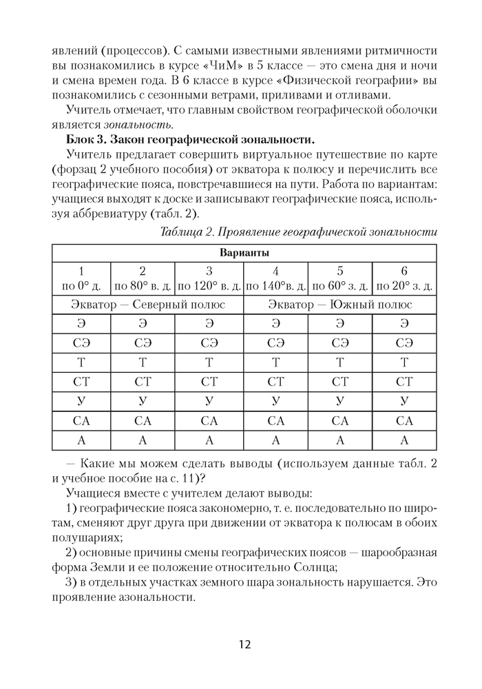 География материков и океанов в 7 классе