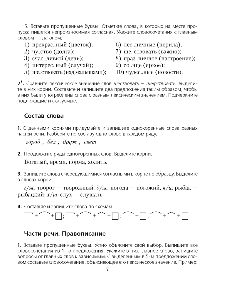 Русский язык. 5 класс. Проверочные задания. Диктанты. Изложения