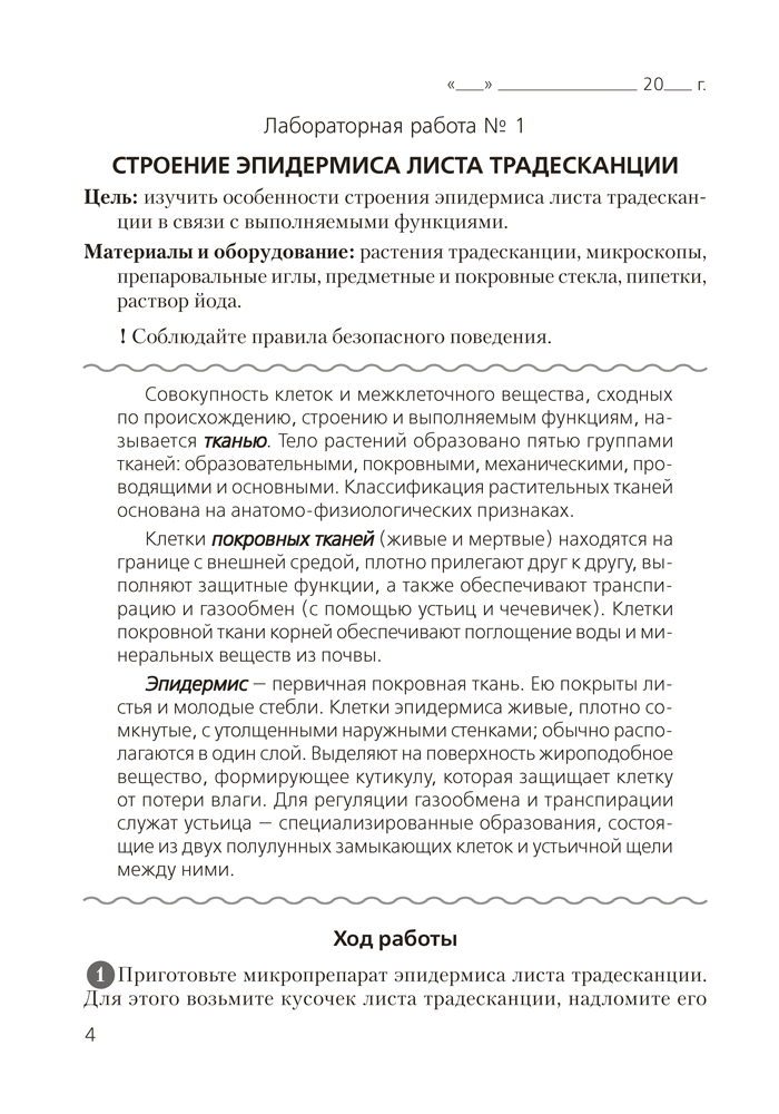 Тетрадь для лабораторных и практических работ по биологии для 10 класса. Повышенный уровень