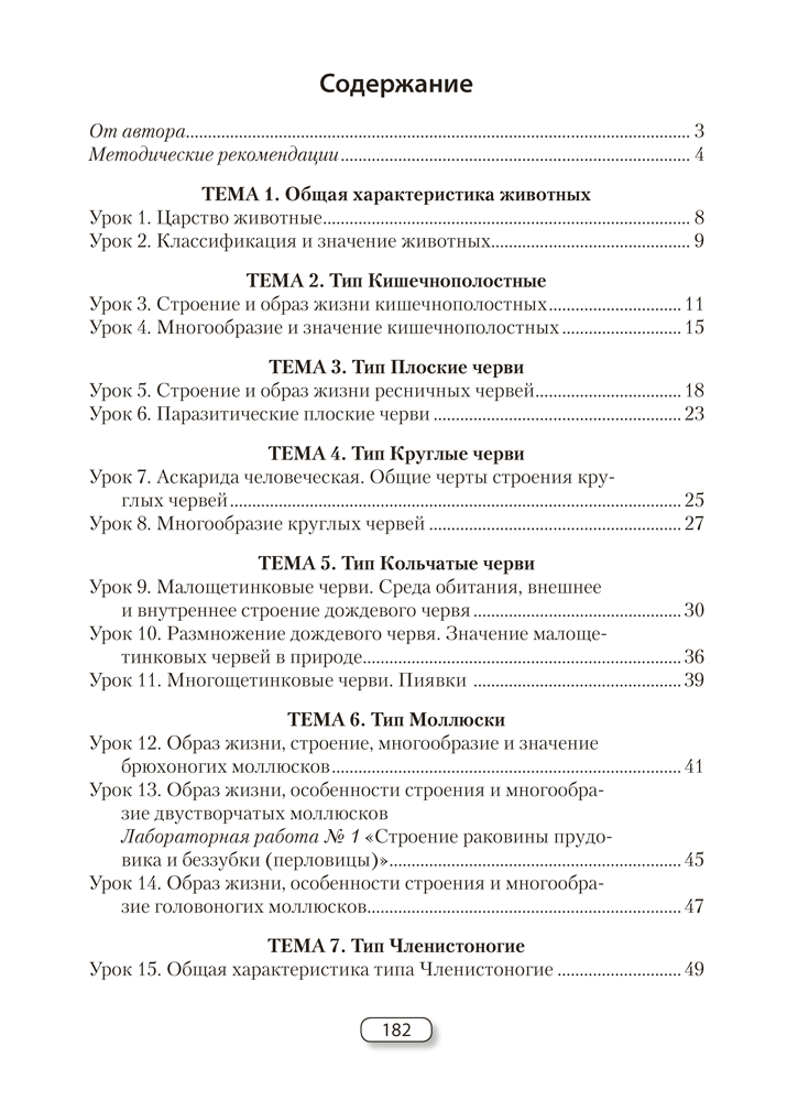 Биология. План-конспект уроков. 8 класс
