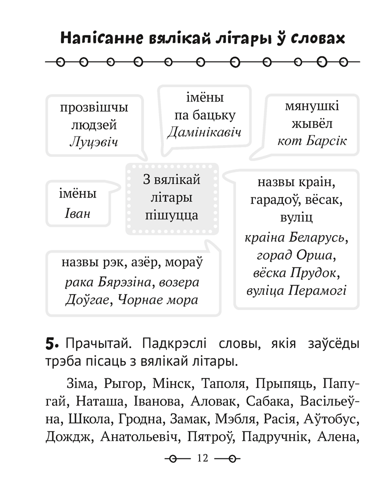 Трэнажор па беларускай мове. 2 клас