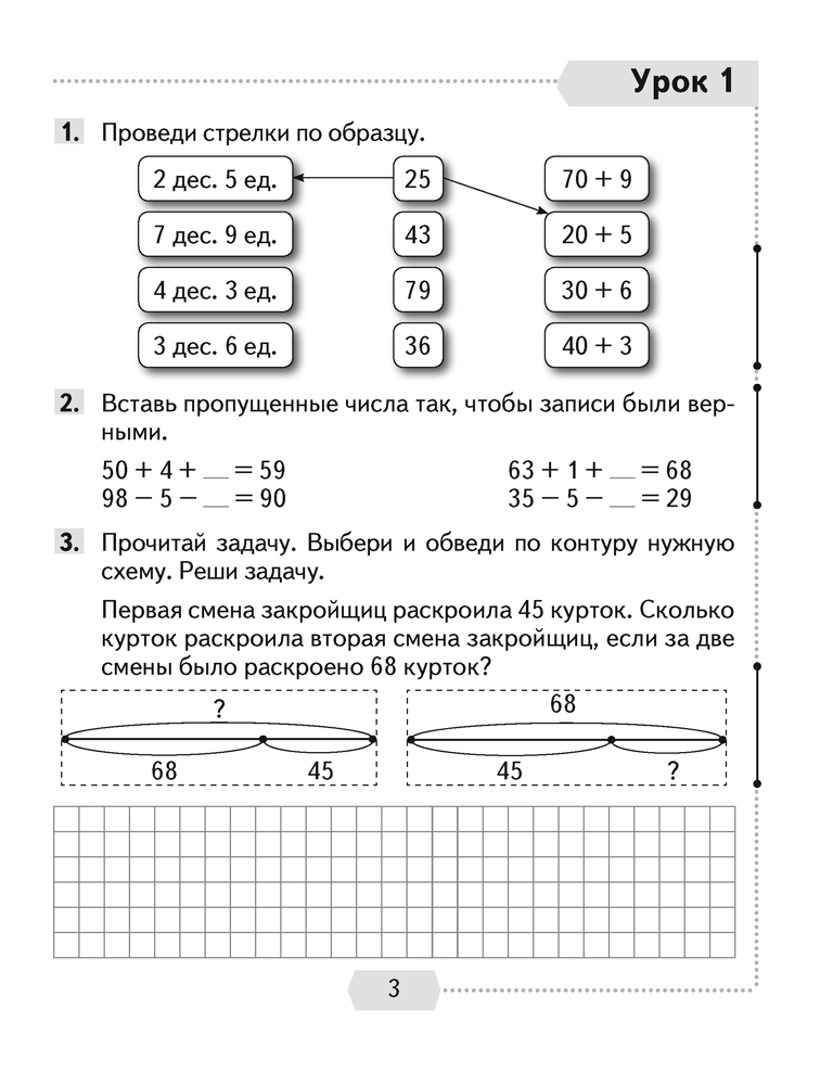 Математика. 3 класс. Рабочая тетрадь. В двух частях. Часть 1