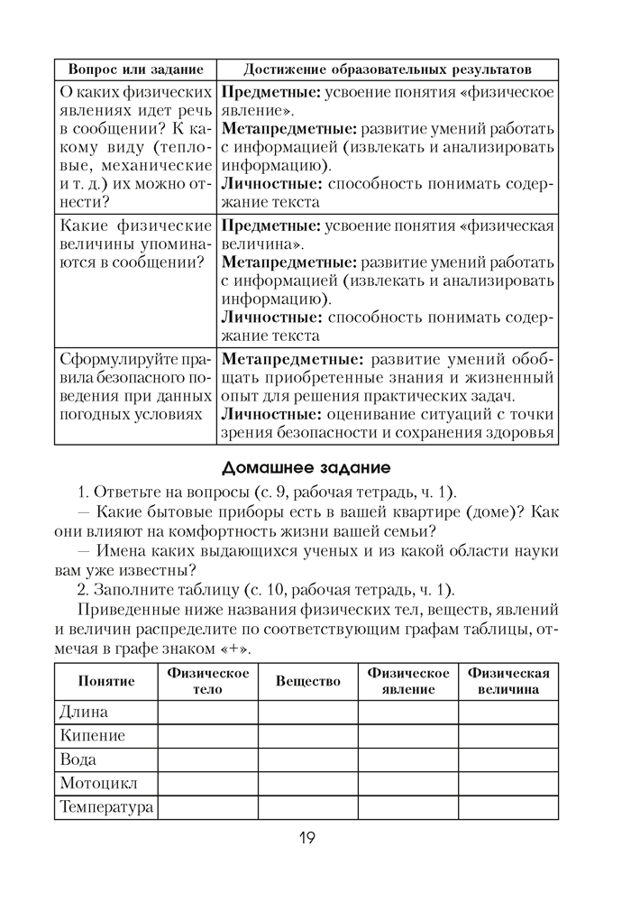 Физика в 7 классе