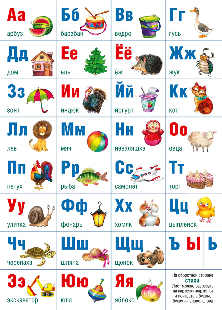 Алфавит русский. Учебно-наглядное настольное пособие